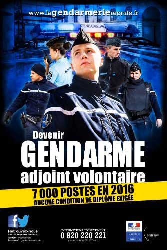 visuel 7000-postes de gendarme à pouvoir  en 2016