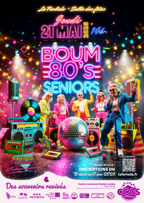 Boum années 80 seniors à La Farlède – 21 mai 2026 à 14h
